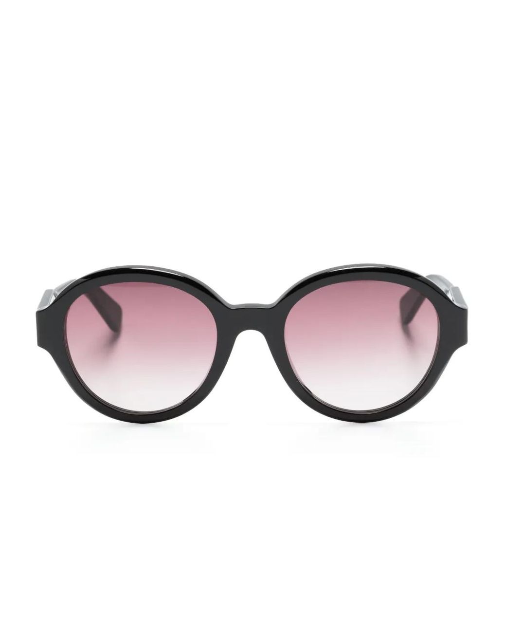 Chloé Pink Gradient-Lenses Round-Frame Sunglasses