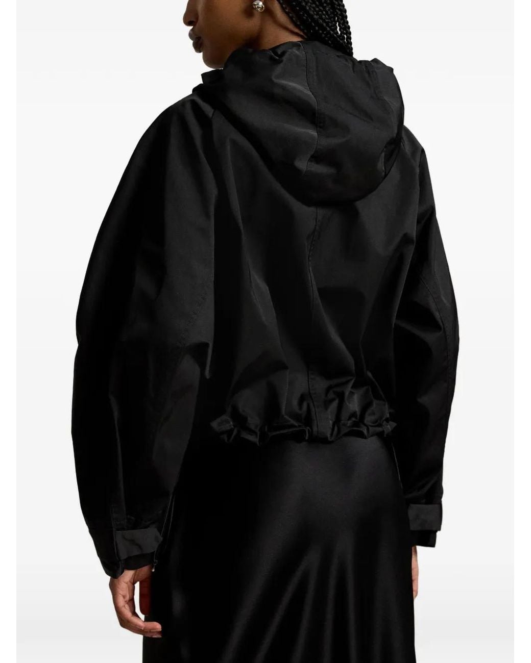 Polo Ralph Lauren Black Hooded Cropped Jacket