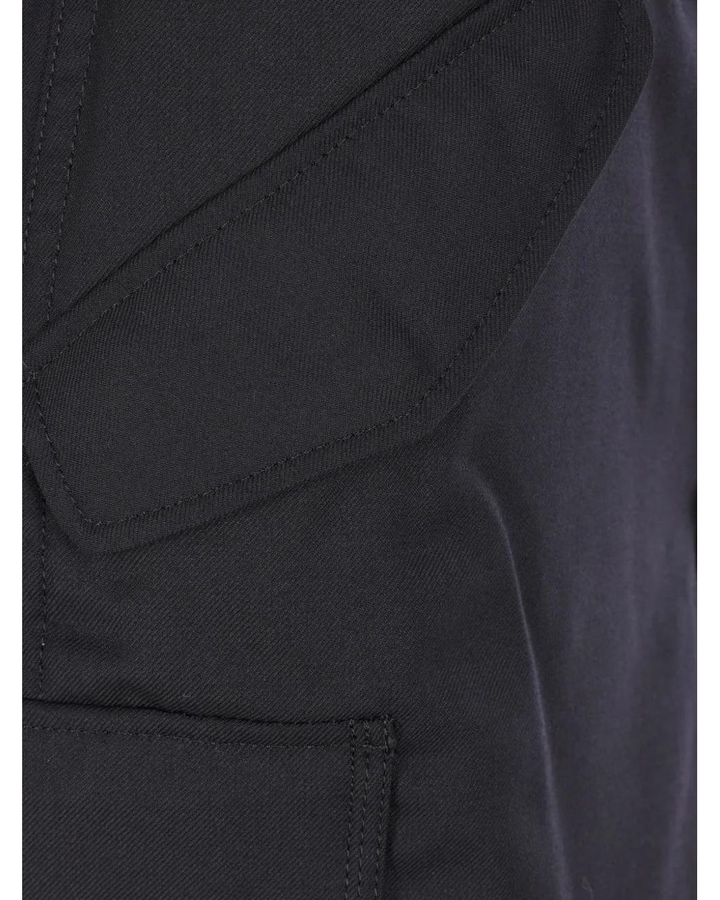Junya Watanabe Blue Wool-Blend Cargo Pants