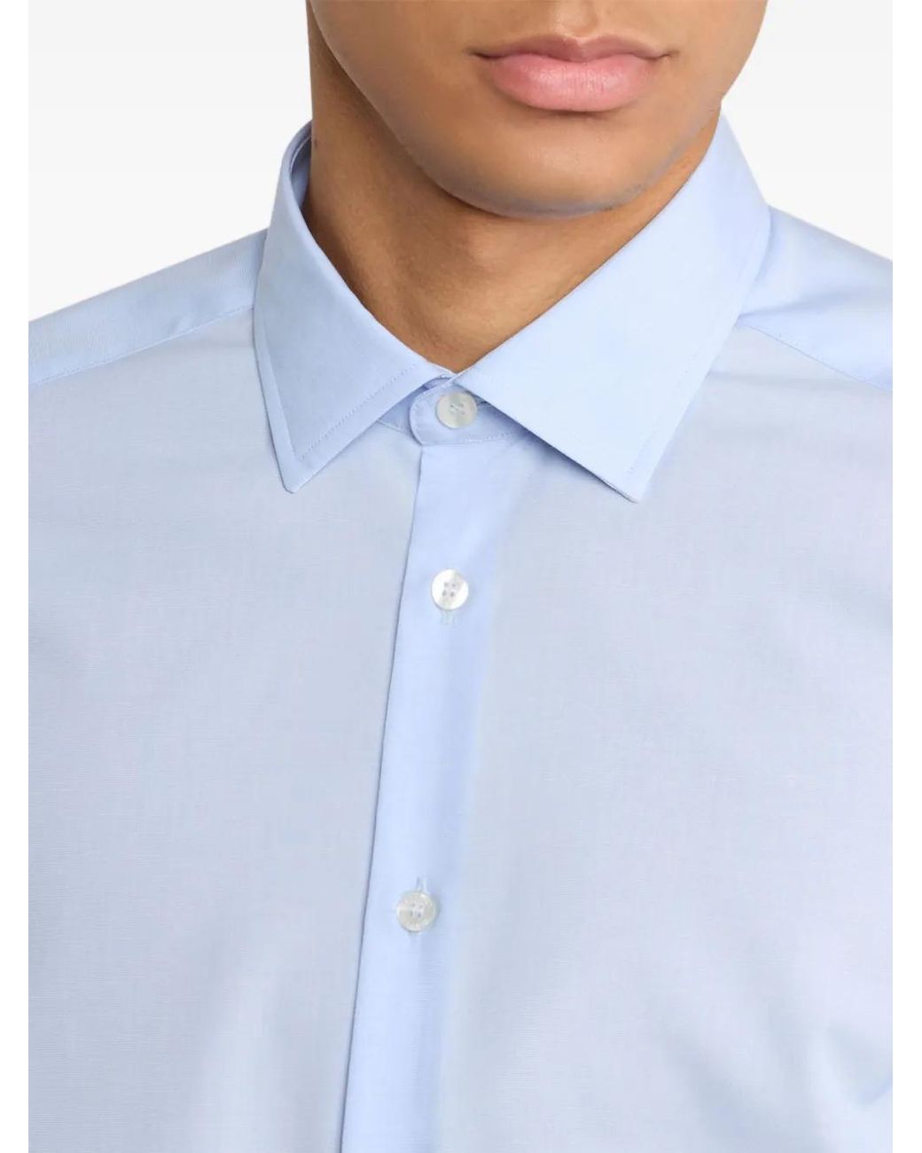 Etro Blue Cotton Shirt for men