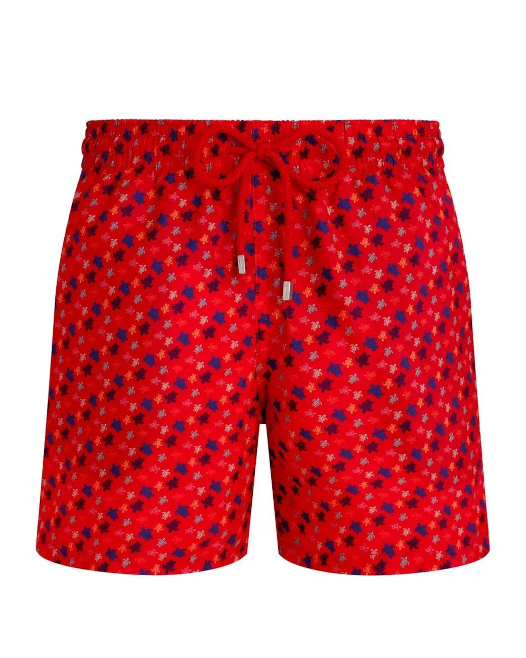 Vilebrequin Red Turtle-Print Swim Shorts for men