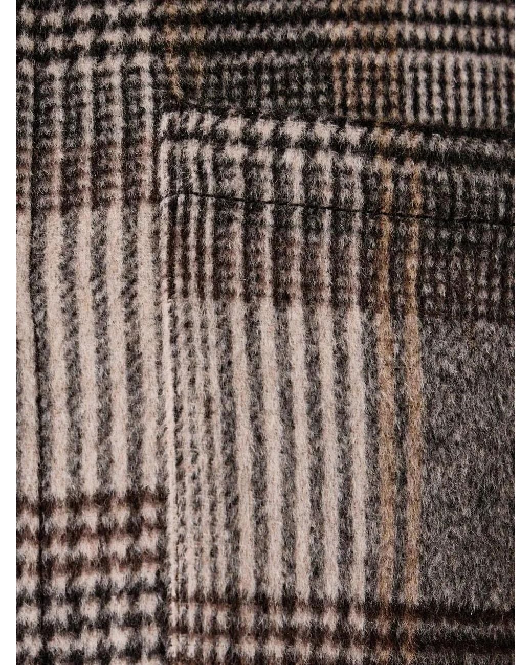 Lindbergh Gray Check-Pattern Button-Down Shirt Jacket for men