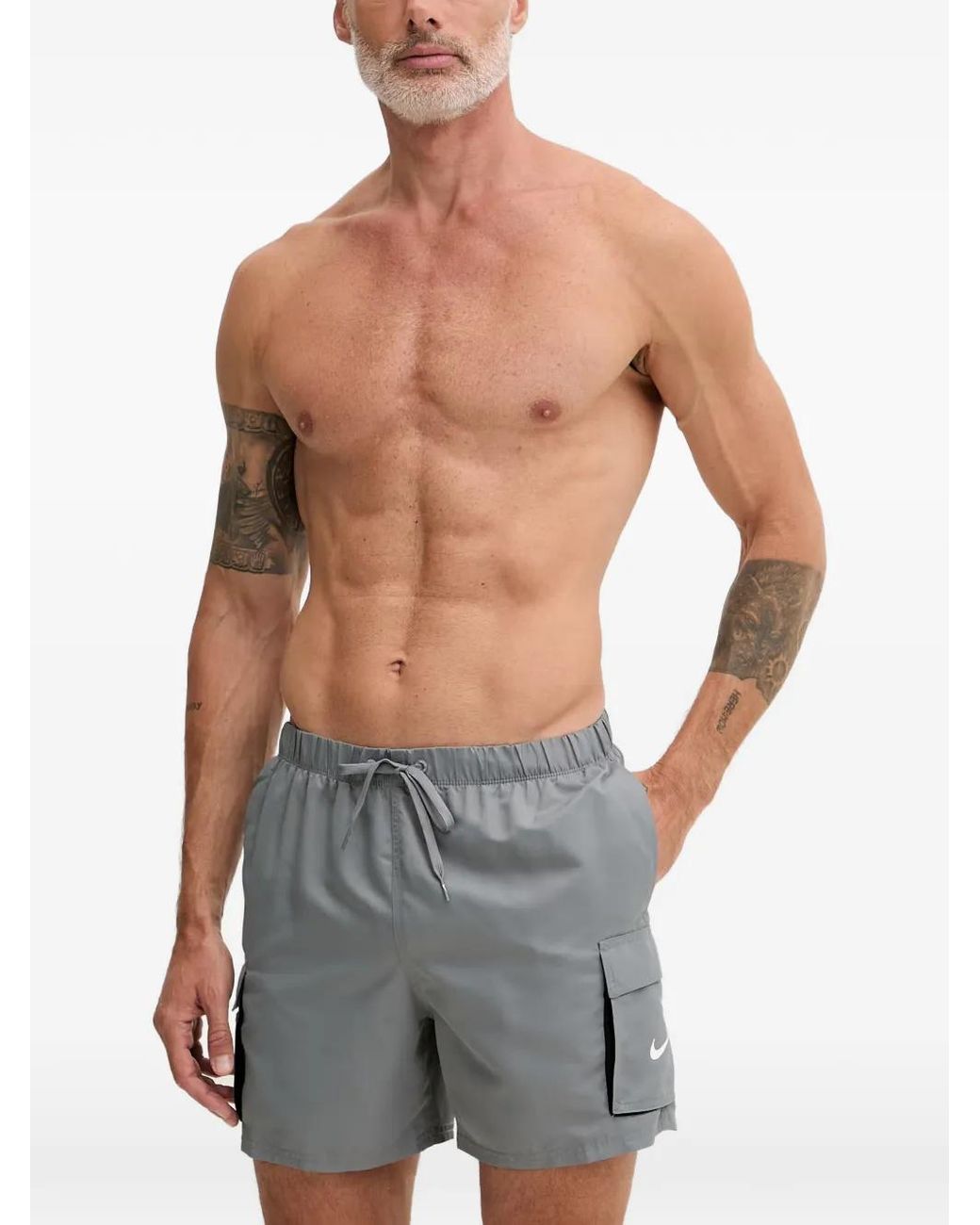 Nike Blue Cargo Swim Shorts for men