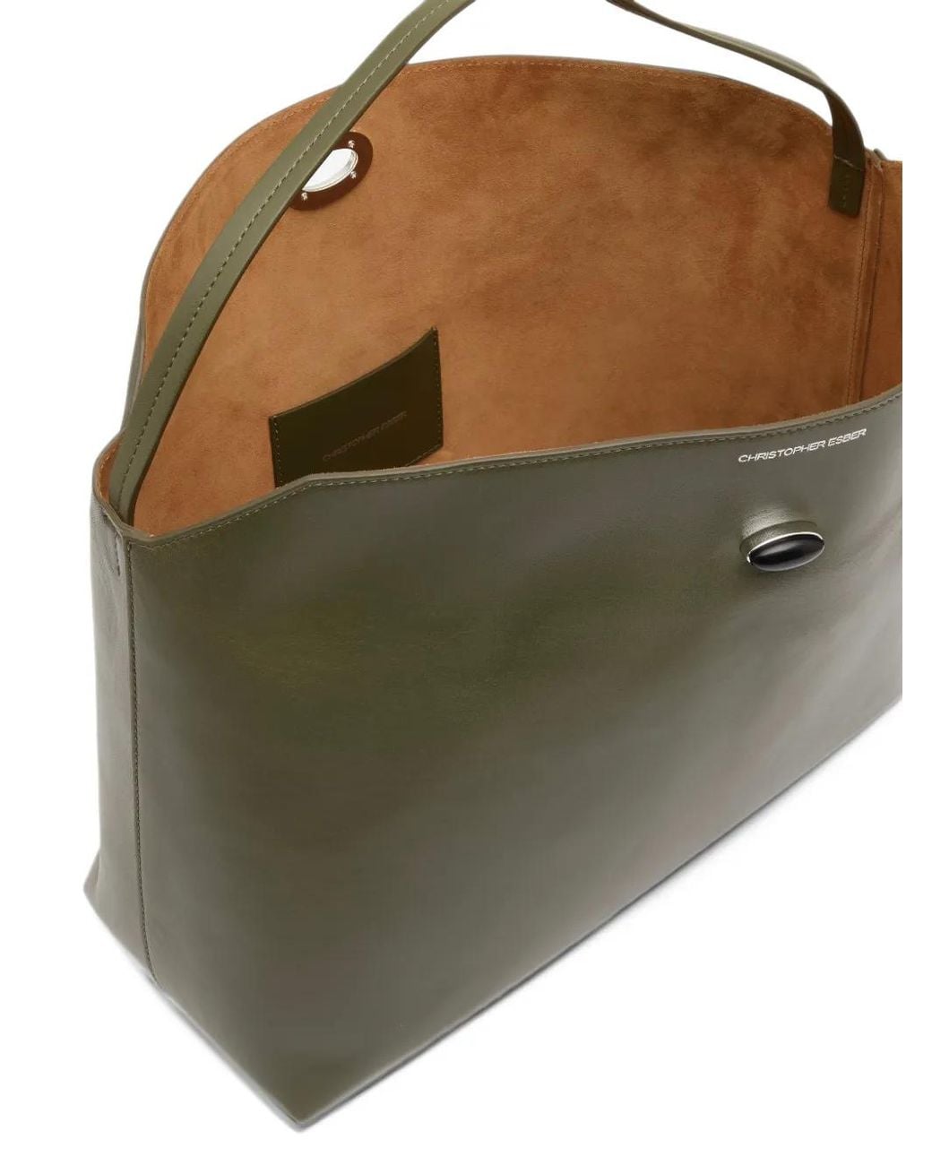 Christopher Esber Green Turnlock Grande Shoulder Bag