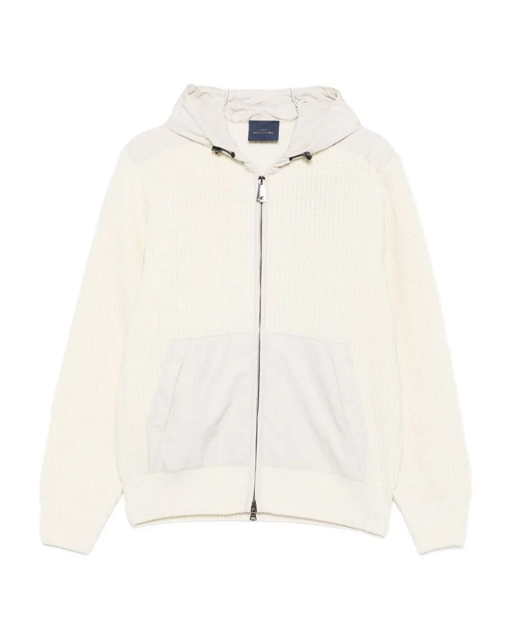 Paul & Shark White Re 130 High Density Re Wool Hoodie for men