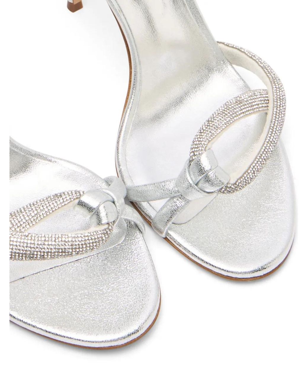 Casadei White 100Mm Taylor Julia Sandals