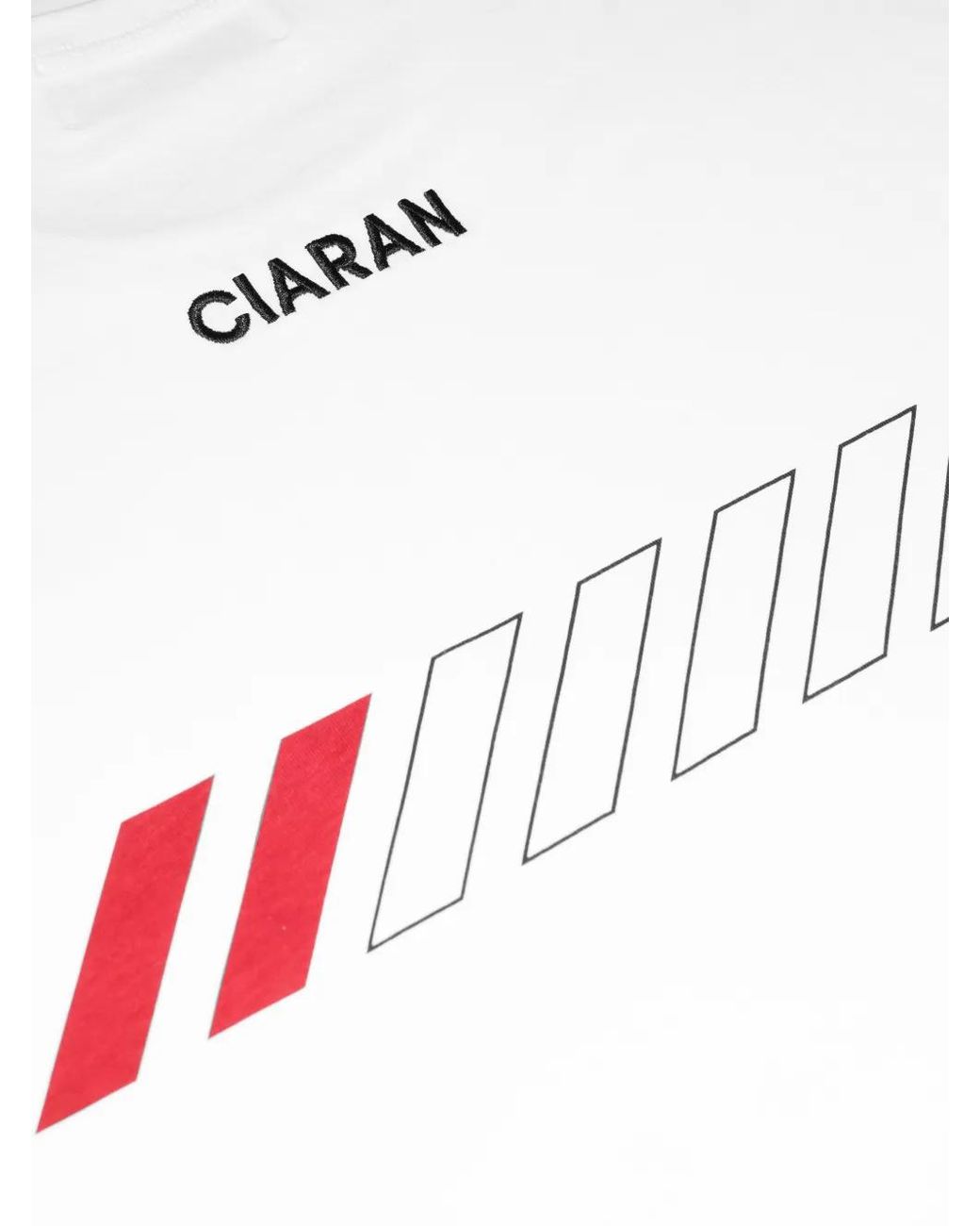 CIARAN White Cc1 Logo-Print T-Shirt