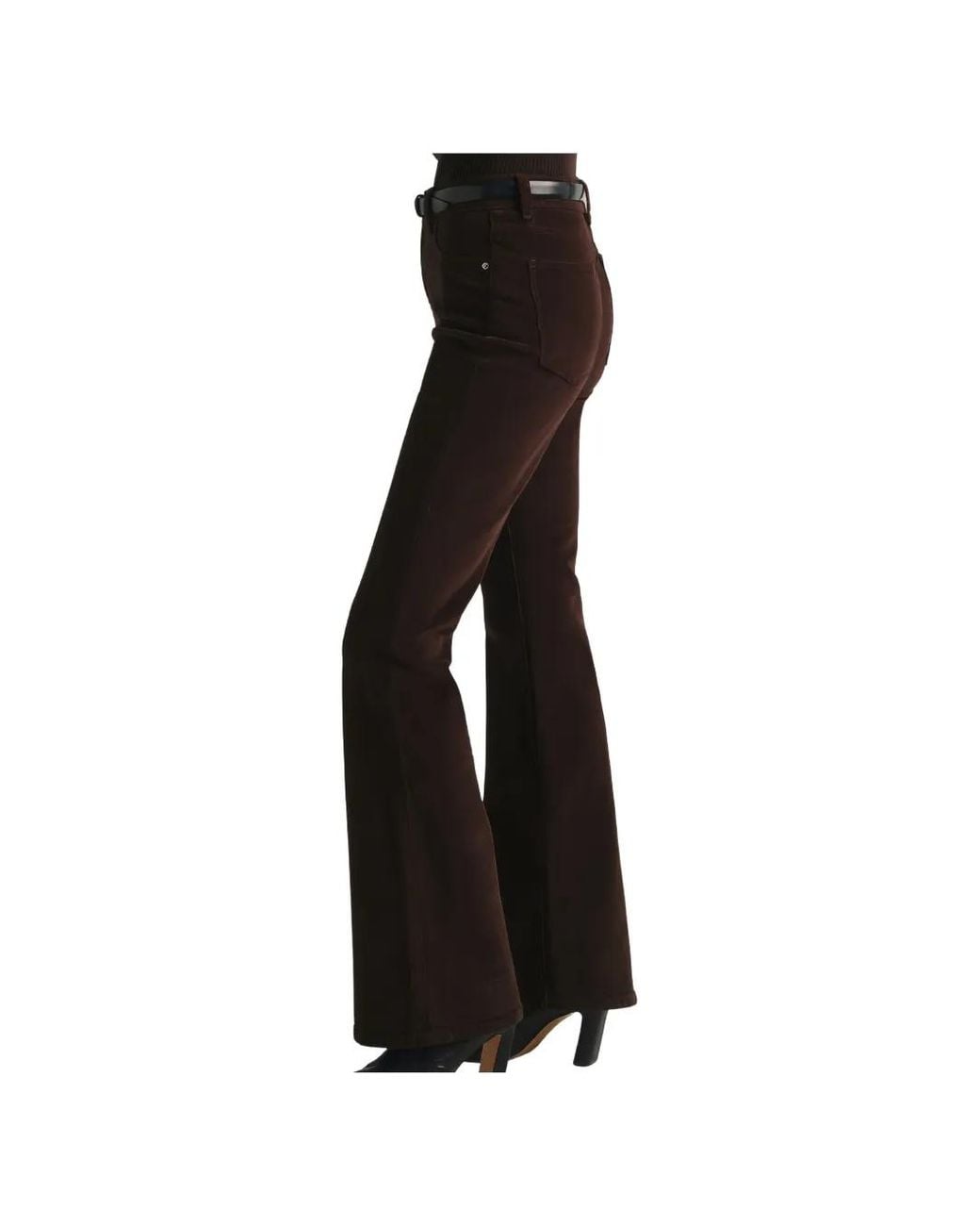 DL1961 Black Bridget Corduroy-Texture Bootcut Jeans