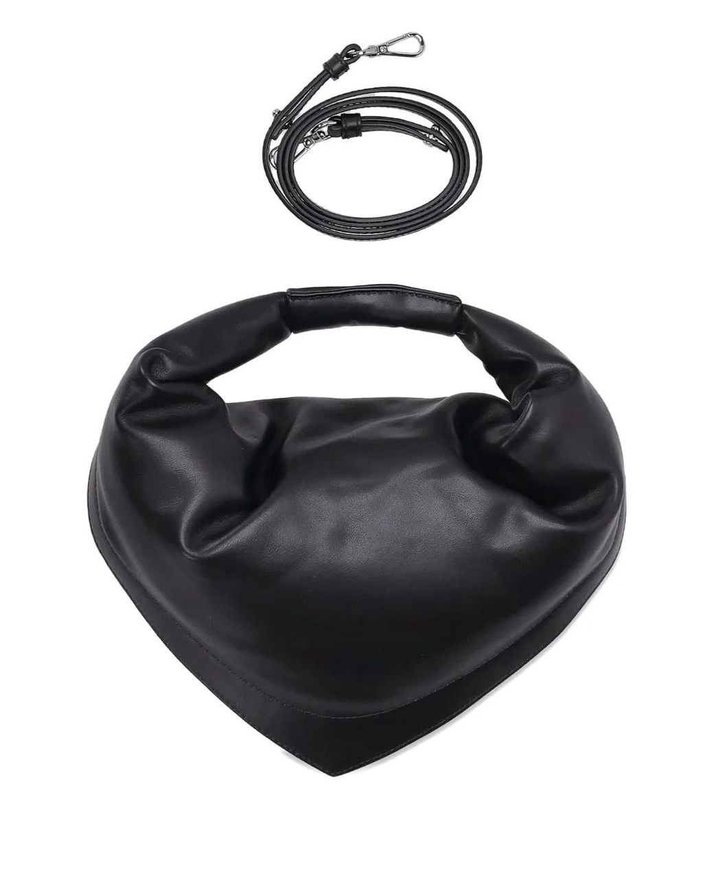 FEDERICO CINA Black Medium Tortellino Top-Handle Shoulder Bag