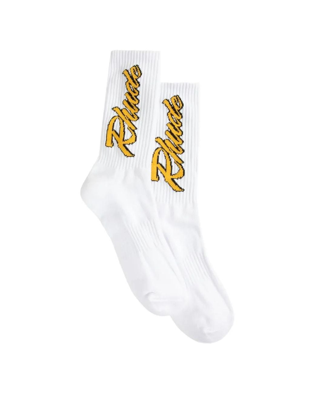 Calcetines Legends Script Rhude de hombre de color White