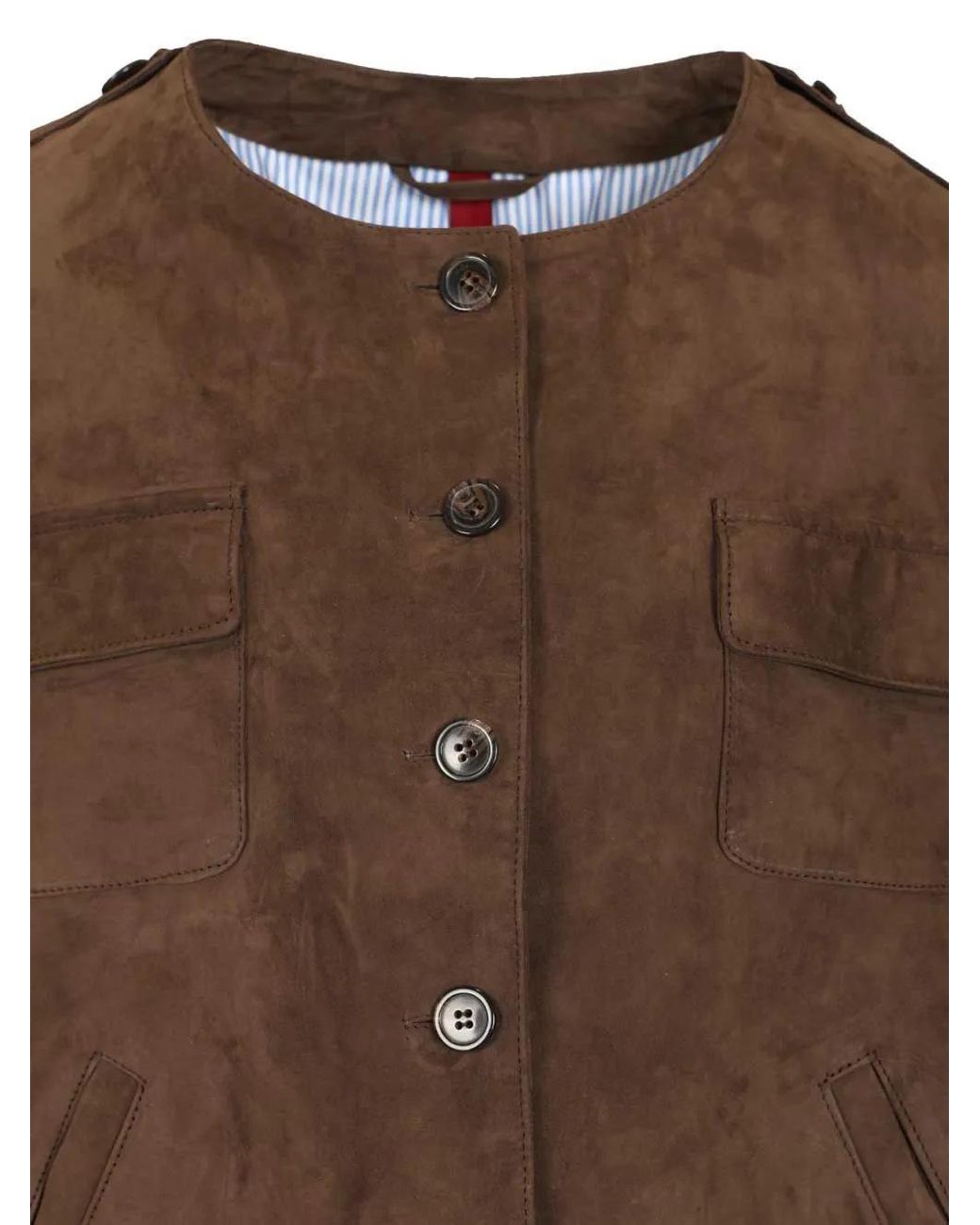 Blusotto Brown Buttoned Jacket