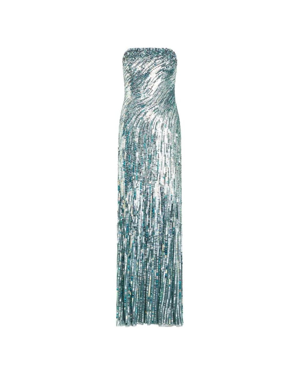 Jenny Packham Blue Helix Dress