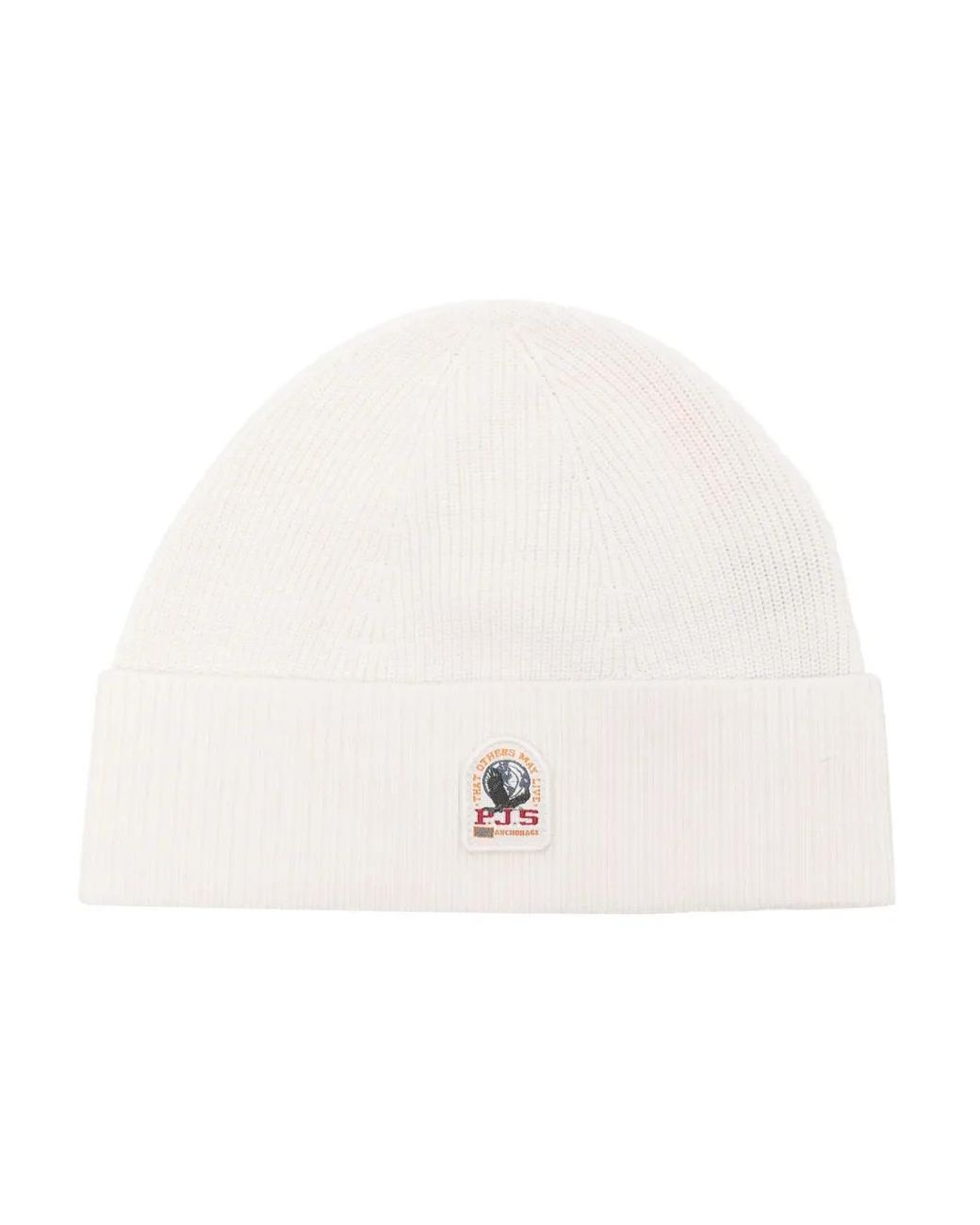 Parajumpers Gerippte Beanie Mit Logo-Patch in White für Herren