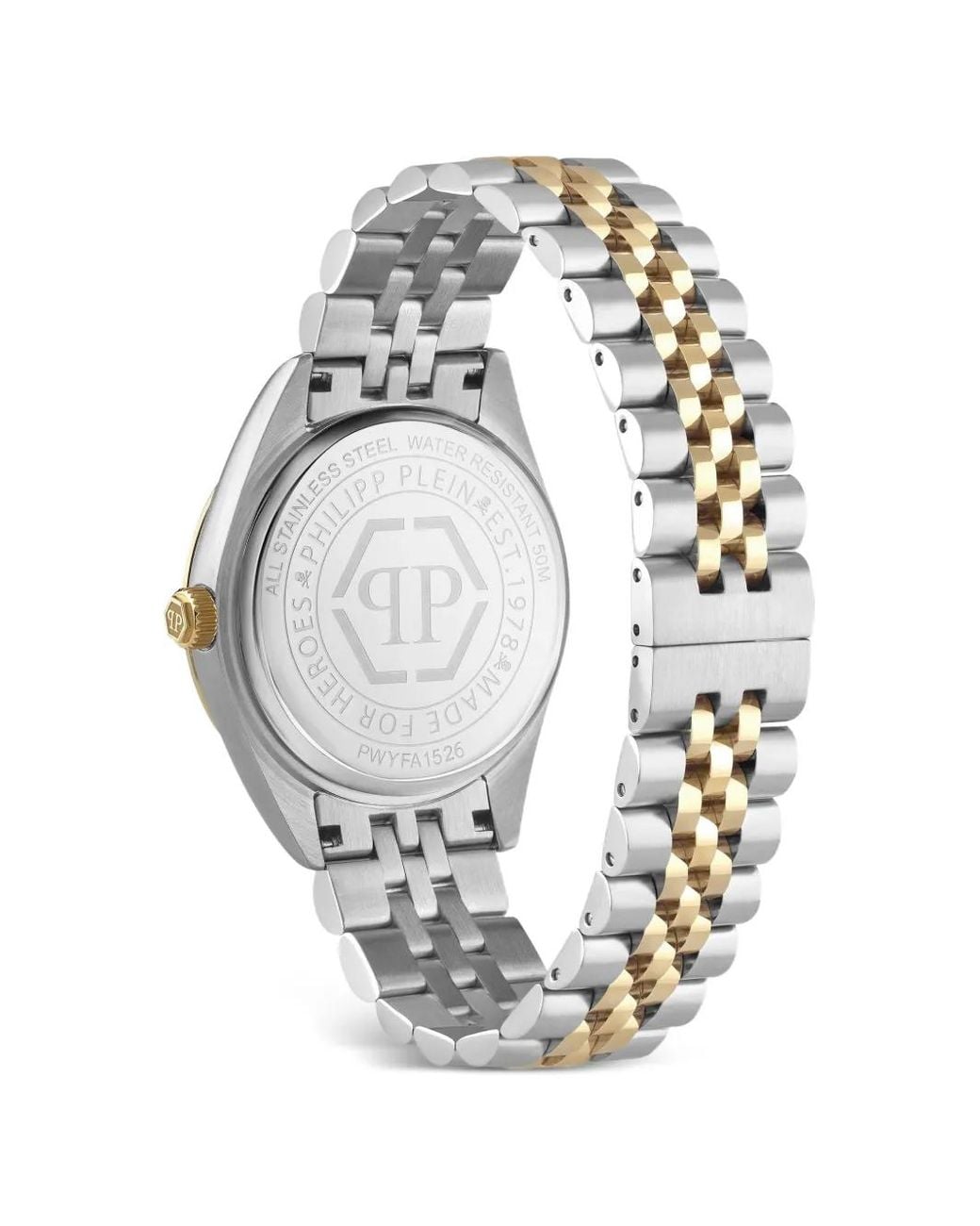 Philipp Plein White Date Superlative 34Mm Watch
