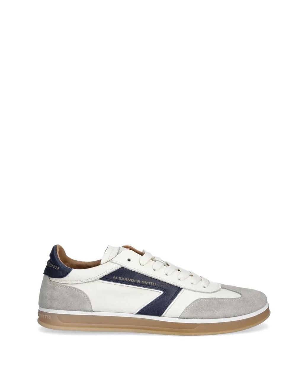 Alexander Smith White Thames Logo Sneakers for men