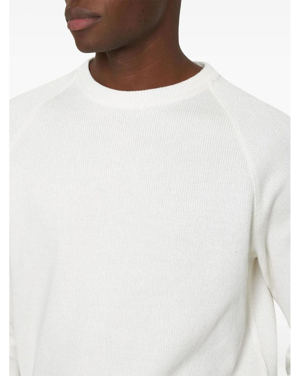 Orlebar Brown White Hudson Jumper for men