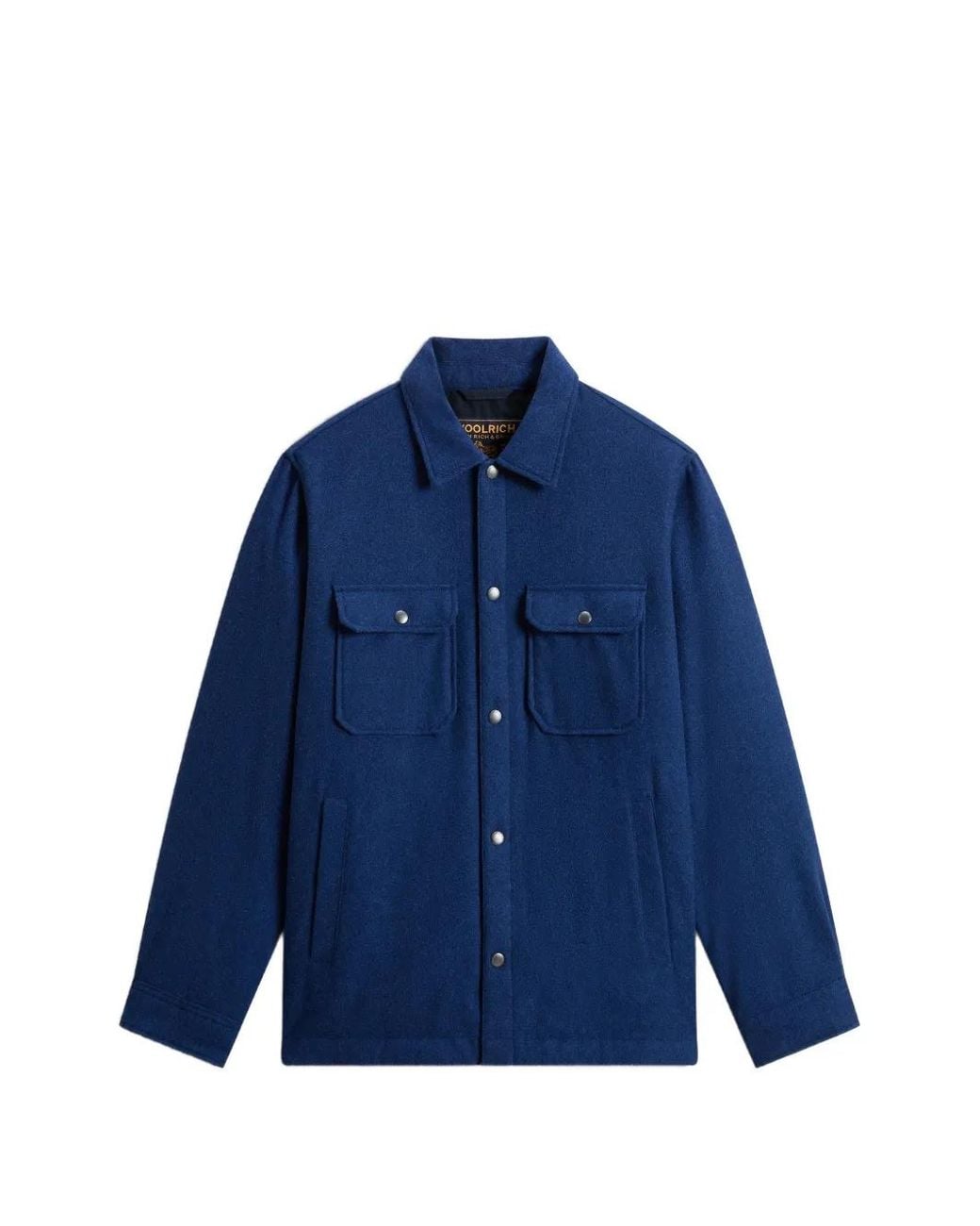 Woolrich Blue Alaskan Shirt Jacket for men