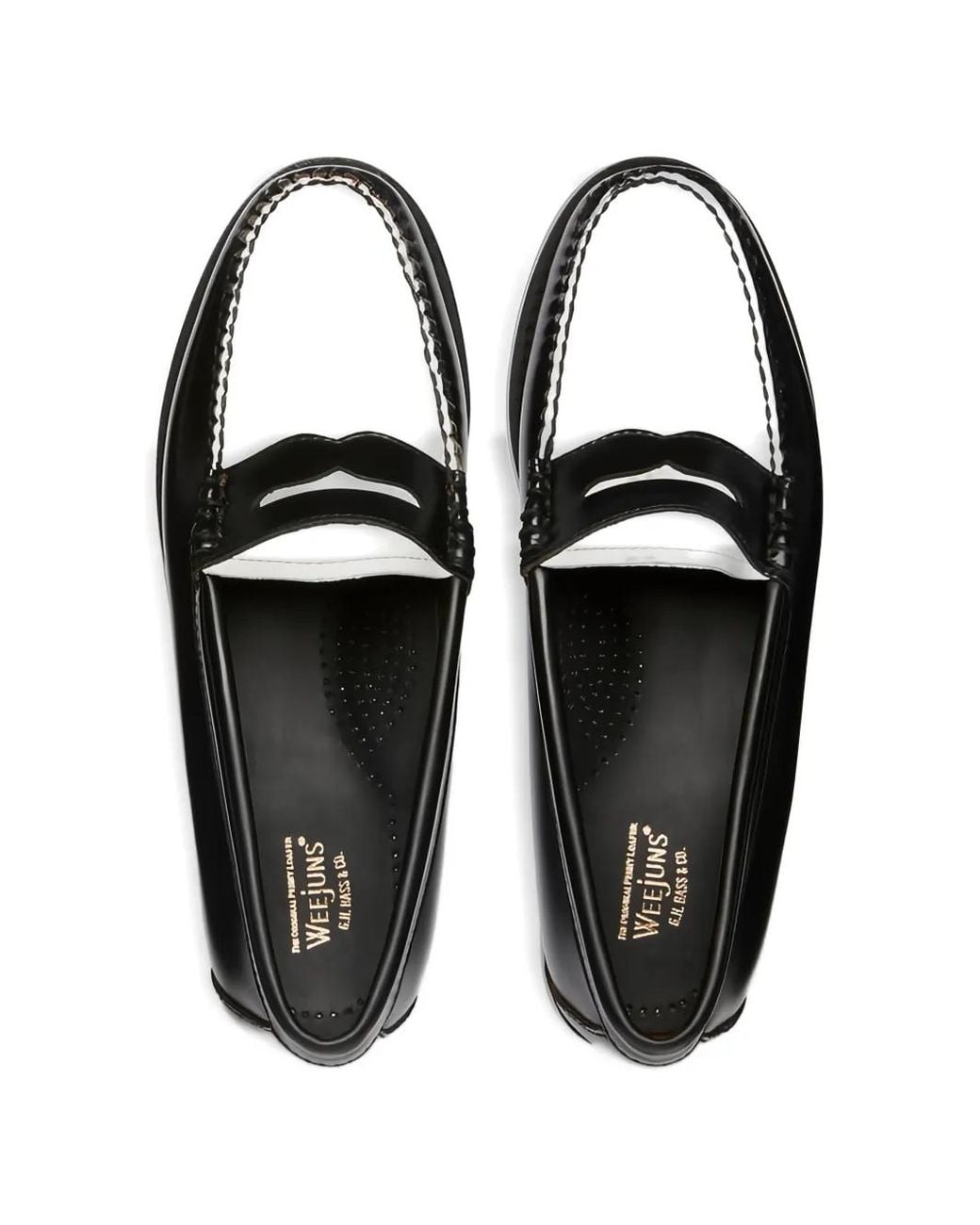 G.H.BASS Black Weejuns Penny Loafers