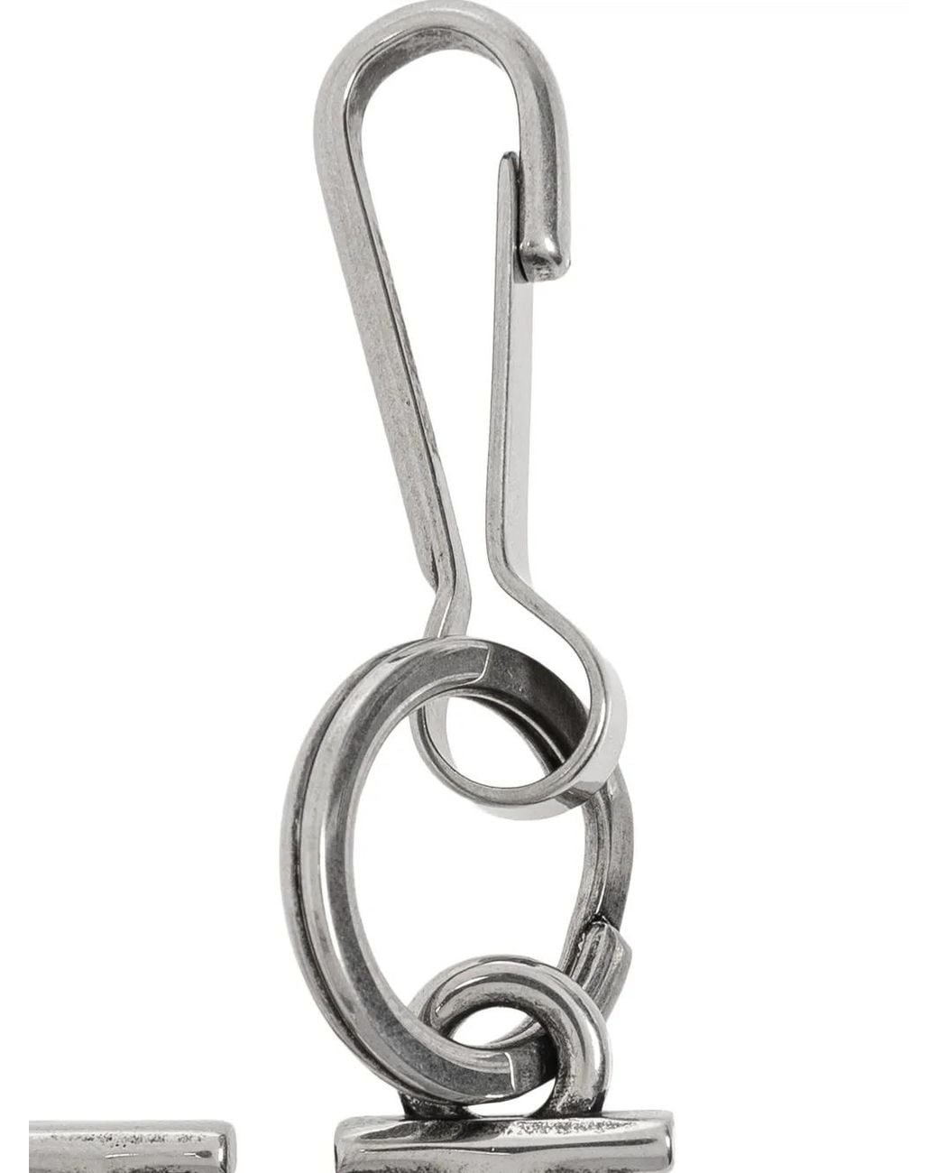 Balenciaga Metallic Letter-Charm Keyring