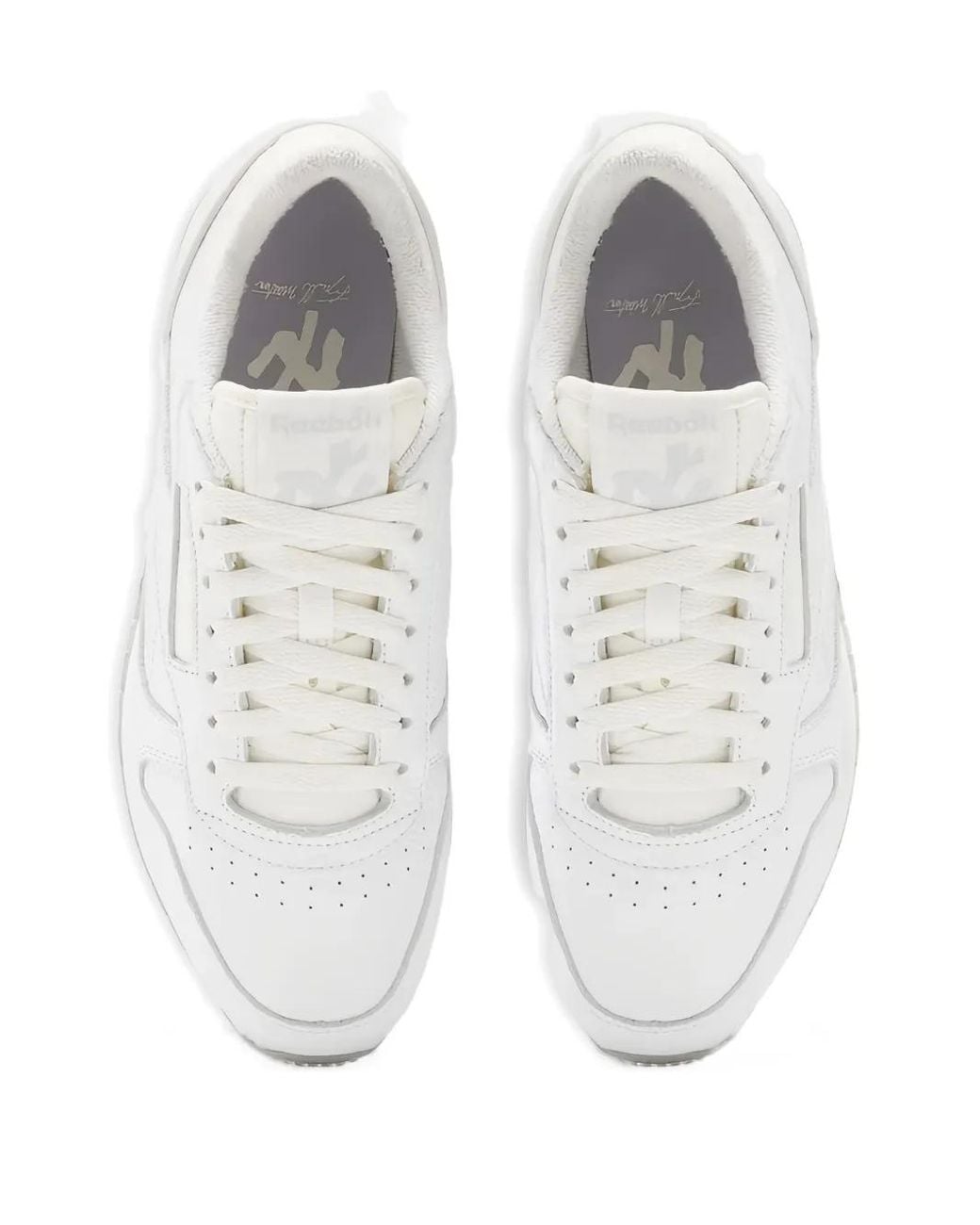 Reebok White Classic "Chalk" Sneakers for men