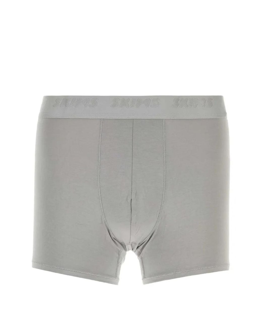 Skims Gray Logo-Waistband Boxers Pack (Pack Of Three) for men