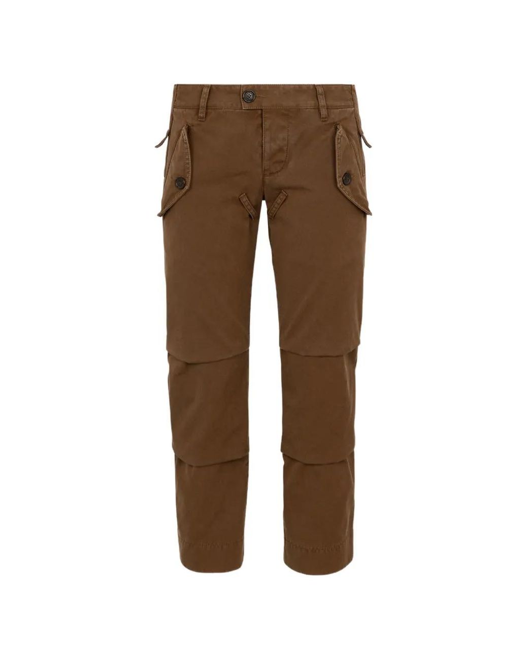 DSquared² Brown Utility2 Tech Cotton Pants