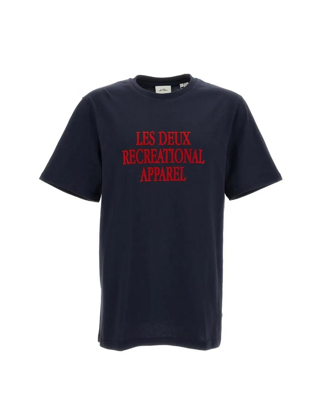 Les Deux Blue Graphic-Print T-Shirt for men