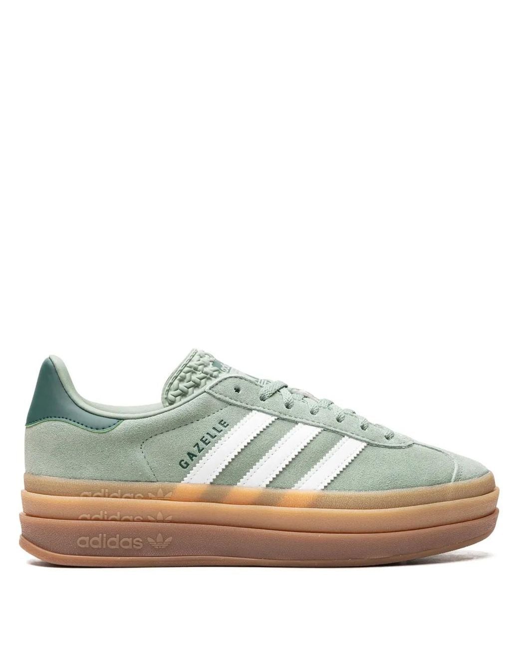 adidas Gazelle Brand-patch Suede Low-top Trainers in Green | Lyst