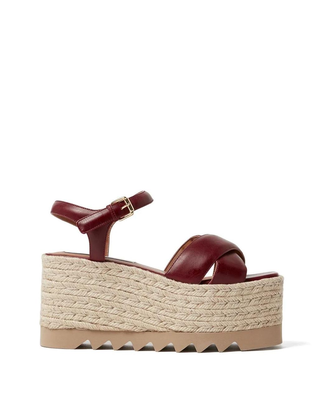 Stella McCartney Brown Elyse Criss-Cross Sandals