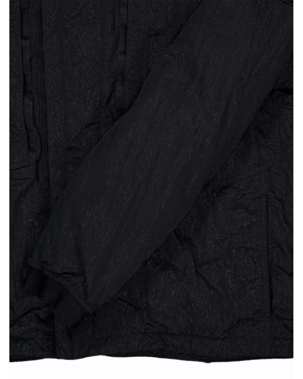 Stone Island Black Q100007 Warp Rib Nylon-Tc Jacket for men