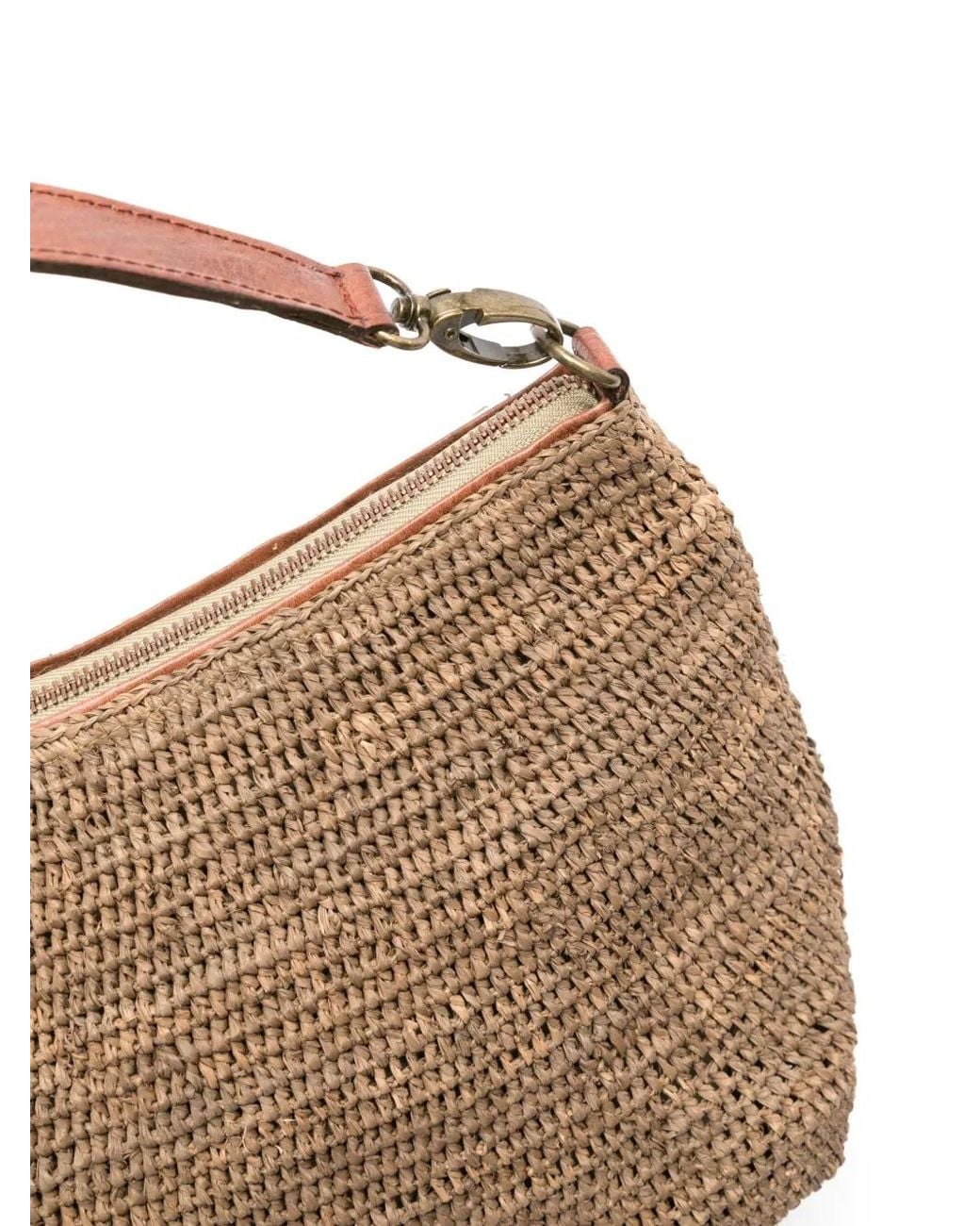 IBELIV Brown Mihaja Raffia Tote Bag
