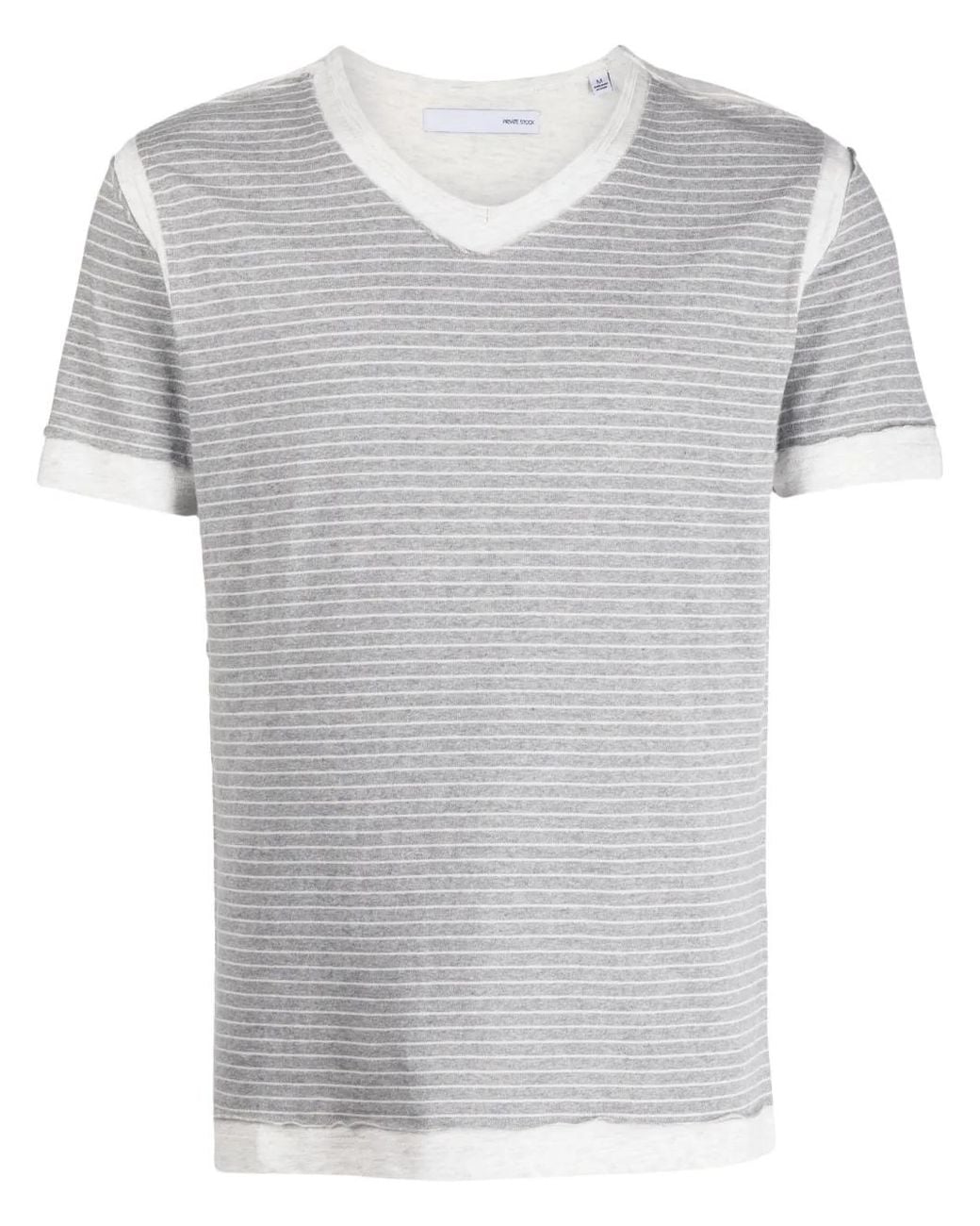 Private Stock Gray The Siam Cotton T-Shirt for men
