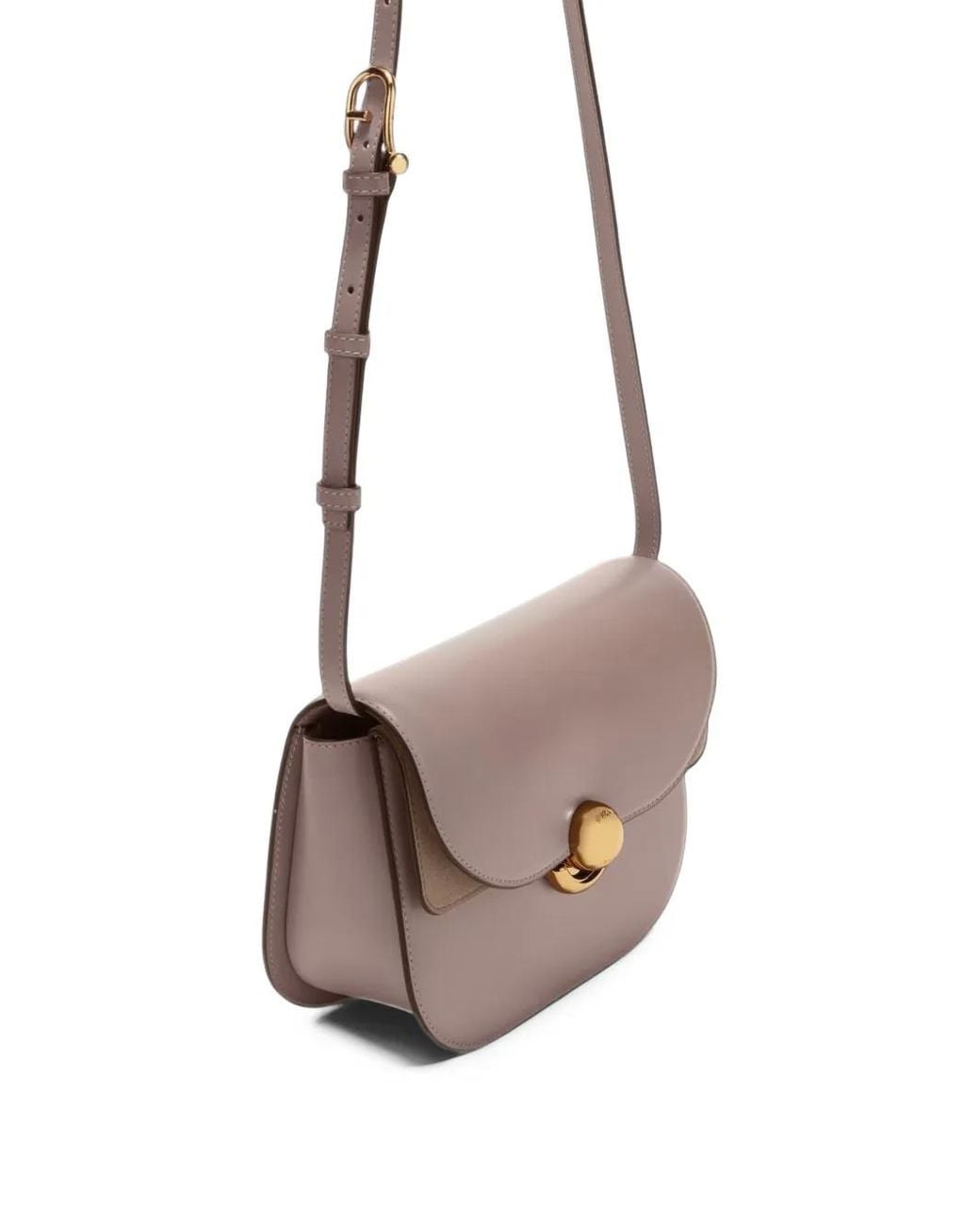 Furla Gray Small Sfera Leather Suede-Panelled Tote Bag