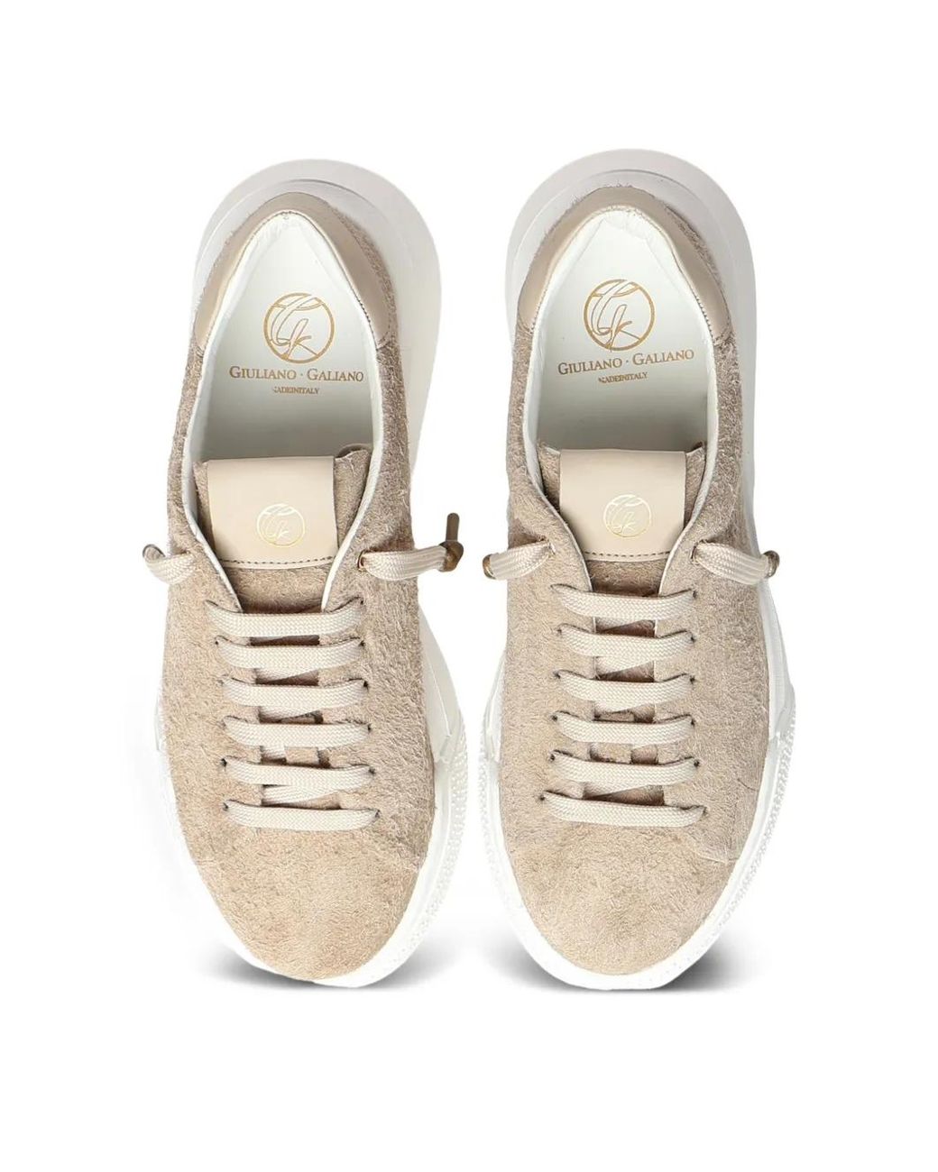 Giuliano Galiano White Nemesis Suede Sneakers for men