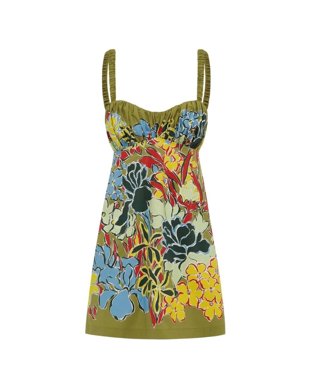 ALÉMAIS Green Solstice Mini Dress