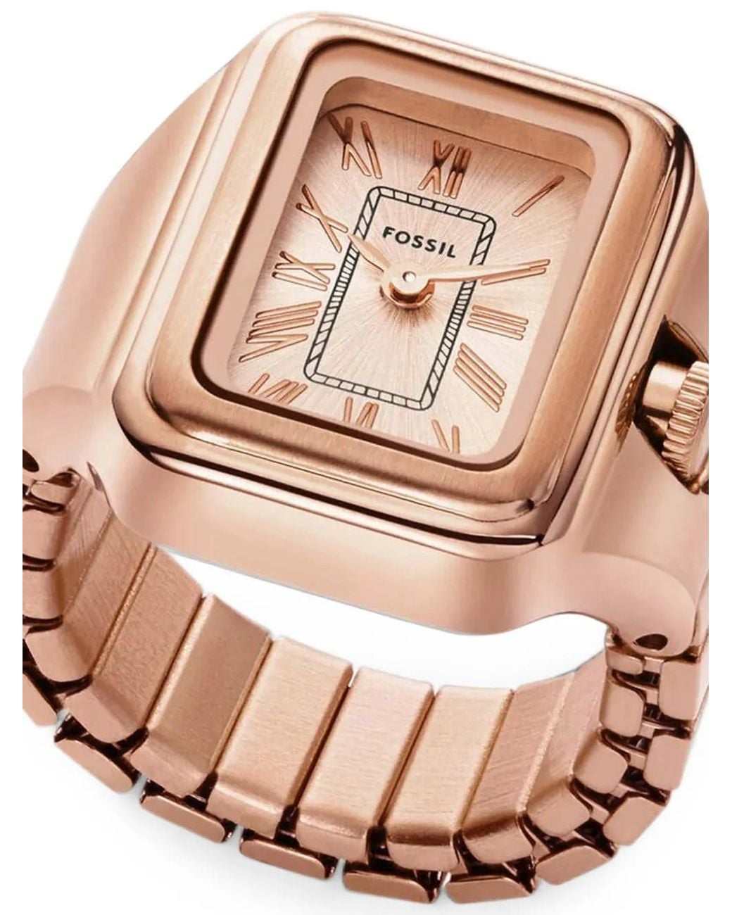 Fossil Pink Raquel 14Mm Watch Ring