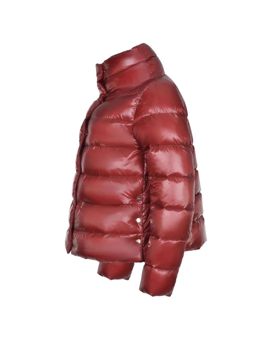 Herno Red Quilted High-Neck Jacket