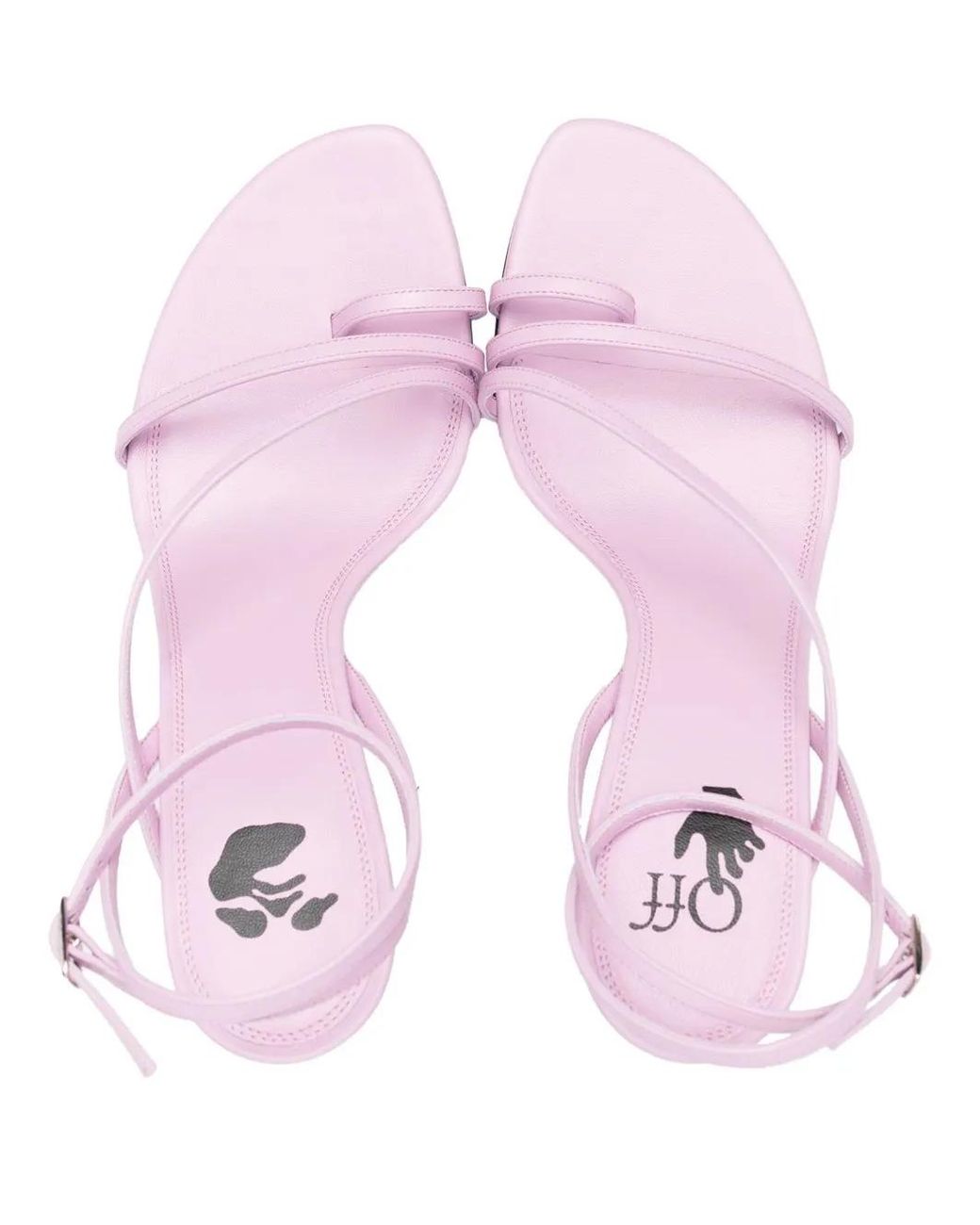 Off-White c/o Virgil Abloh Pink Allen 110 Leather Sandals - Women's - Leather