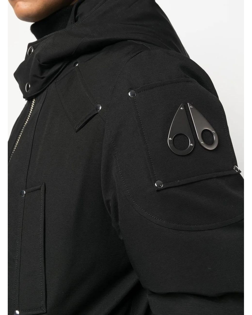 Moose Knuckles Black Original Ballistic Bomber for men