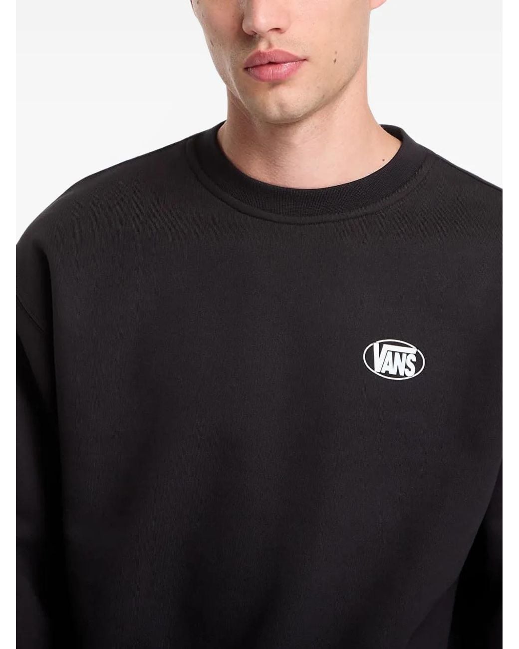 Vans Black Logo-Print Sweater for men