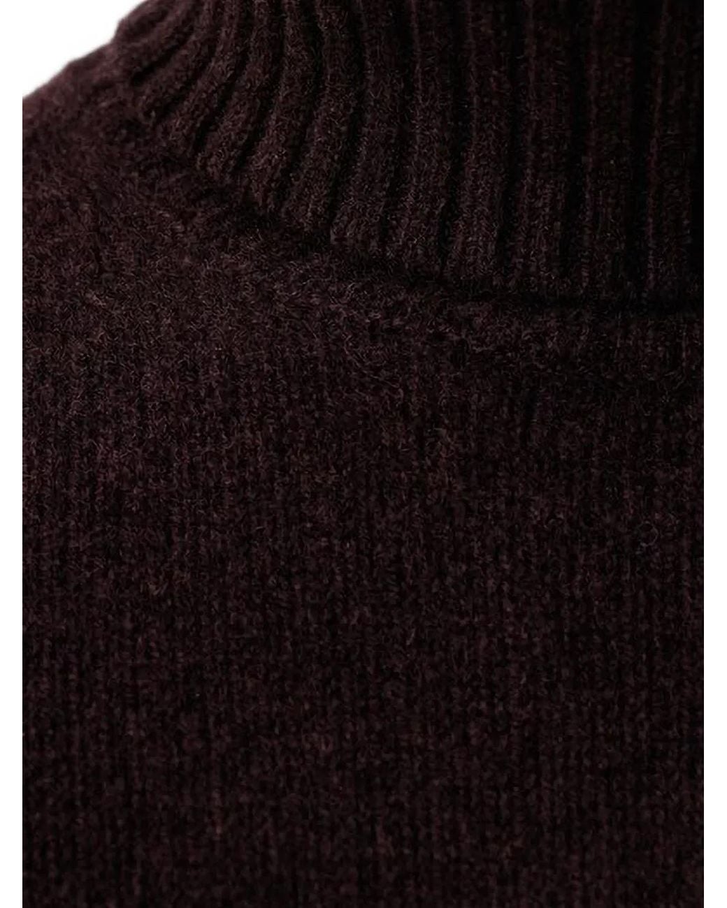 Joop! Black Roll-Neck Ribbed-Trim Sweater for men