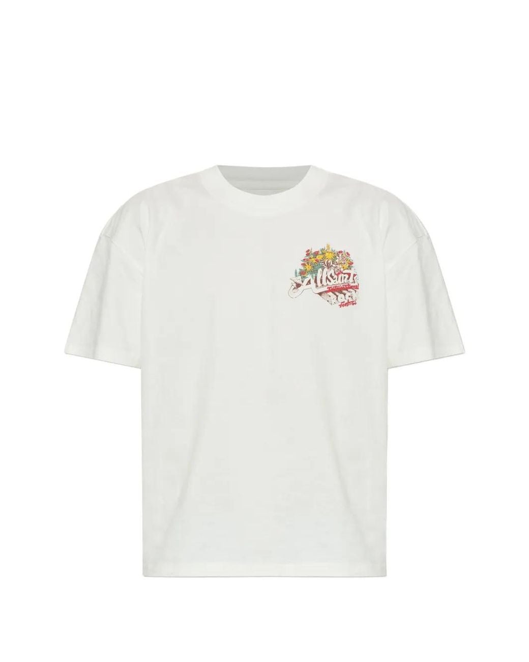 AllSaints White Roque Graphic-Print T-Shirt for men