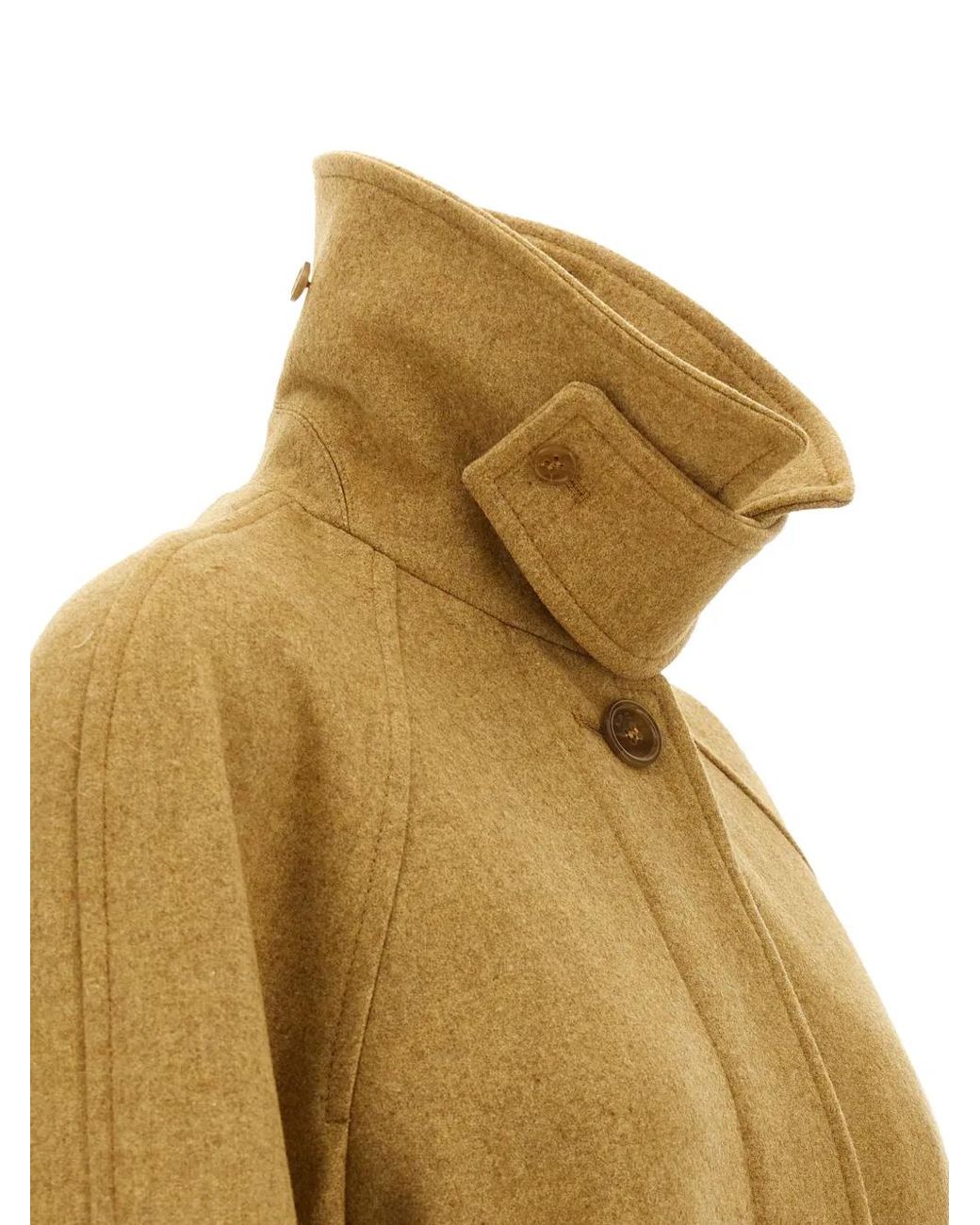 A.P.C. Natural Shirt Collar Removable Belt Coat