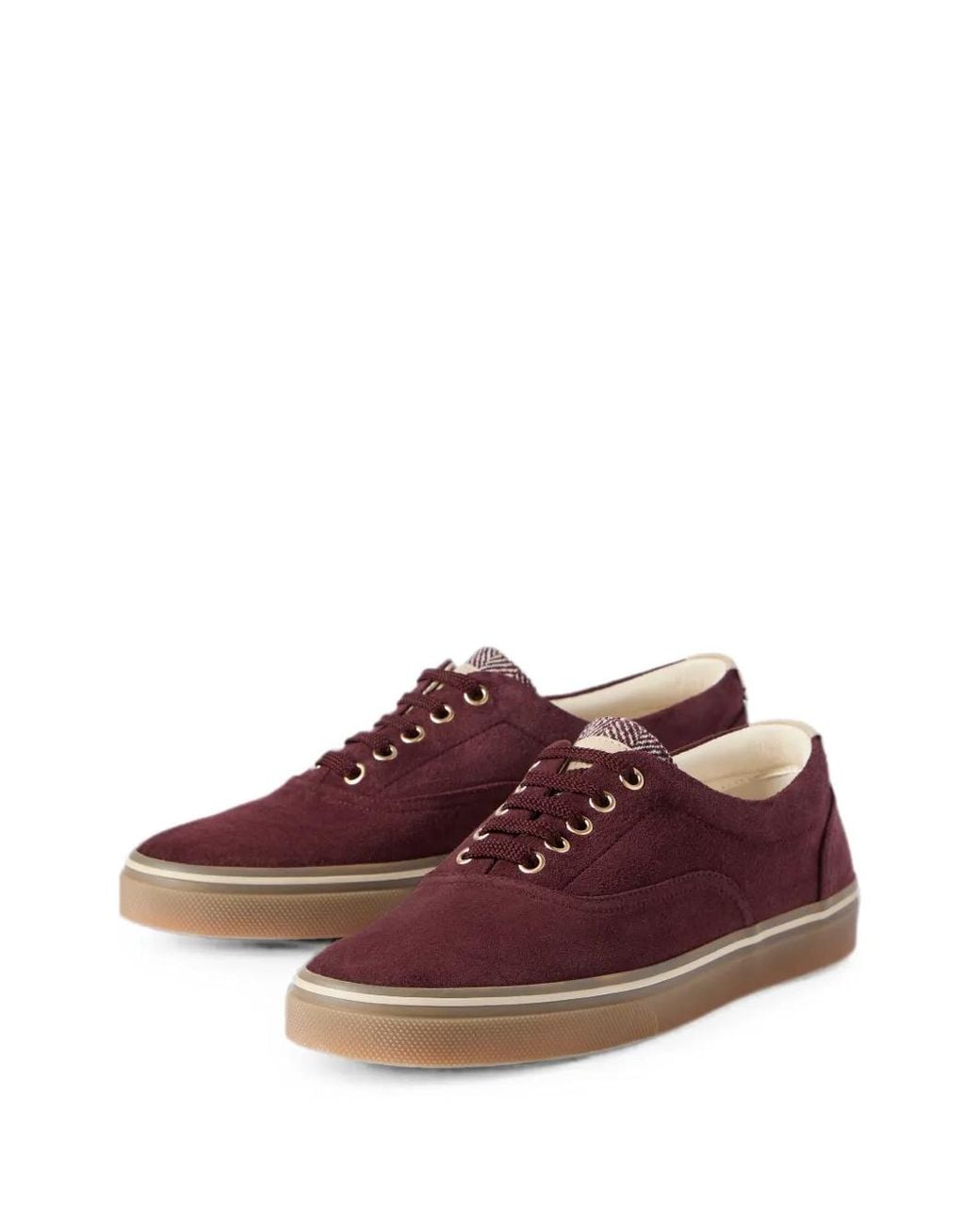 Brunello Cucinelli Purple Suede Sneakers for men