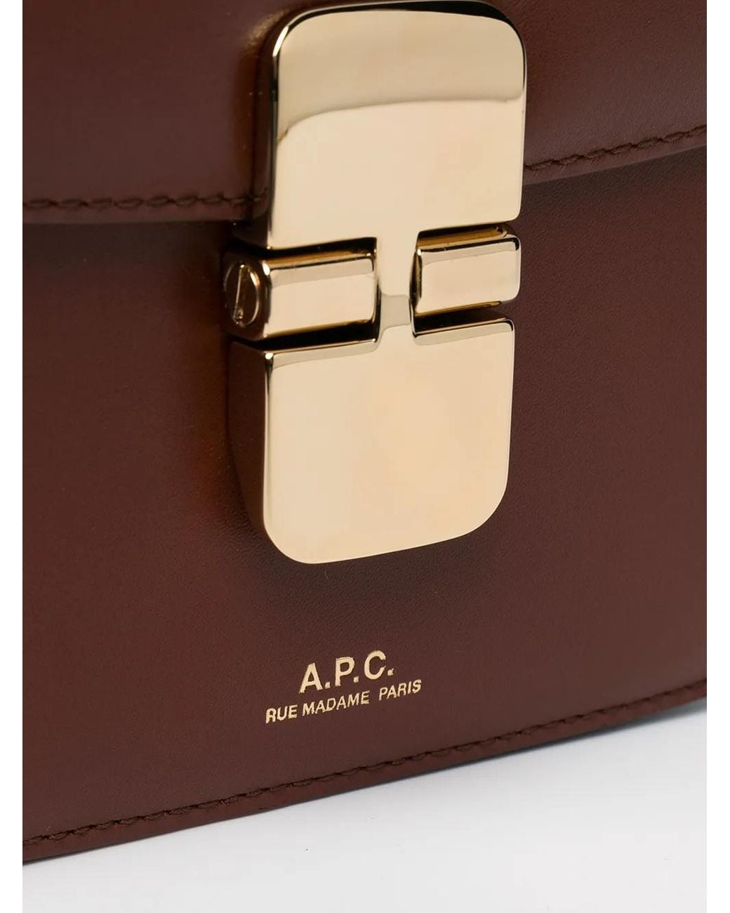 A.P.C. Brown Small Grace Bag
