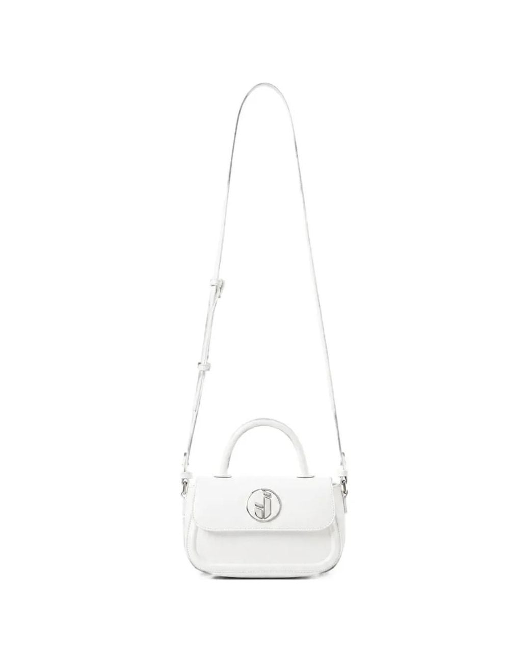 Iceberg White Logo-Plaque Crossbody Bag