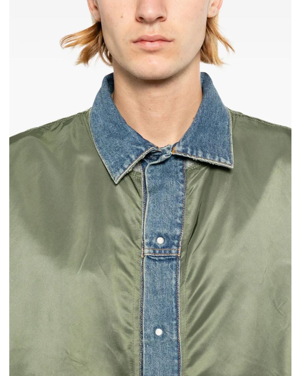 Junya Watanabe Green X Alpha Industries Veste Bomber Ma-1 for men