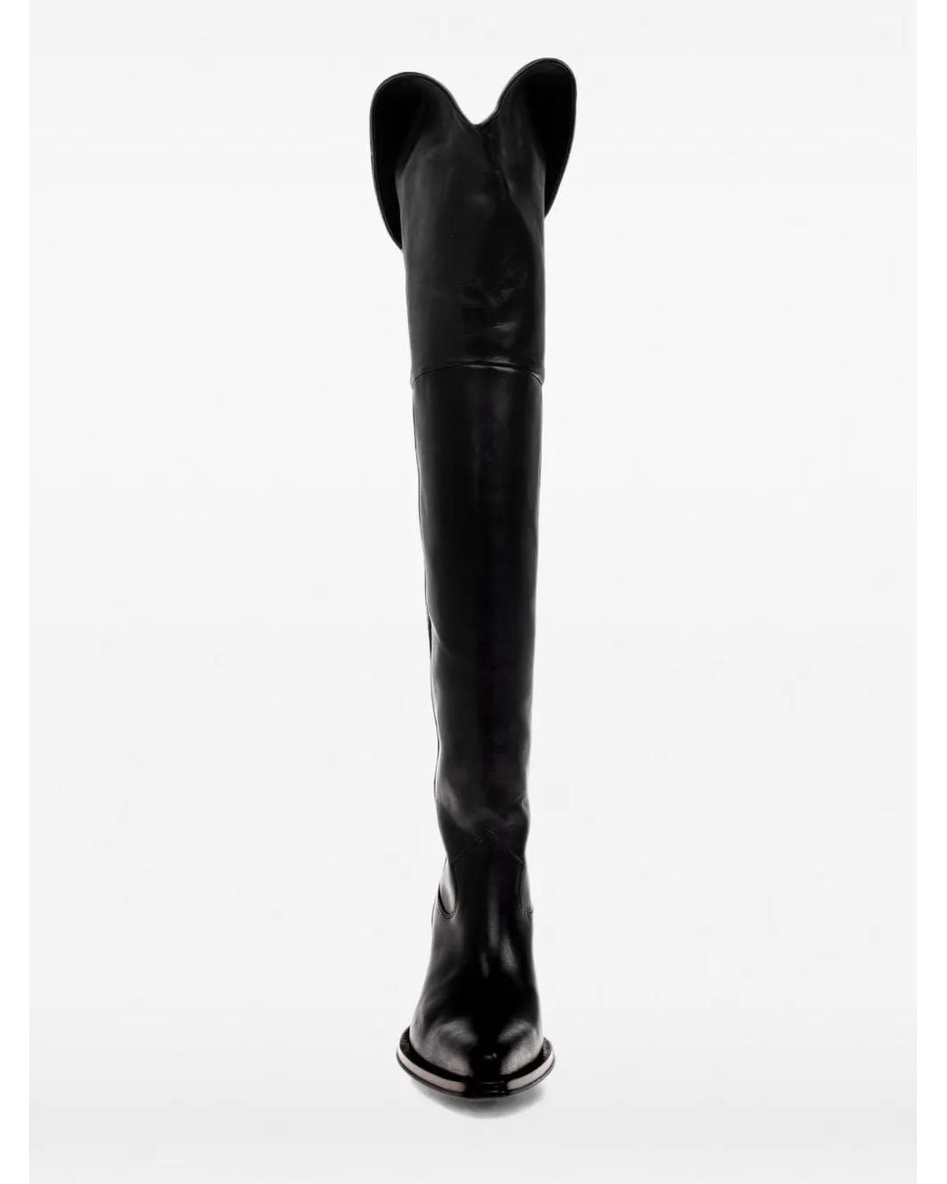 Chloé Black Azelan Floral-Embroidered Leather Boots