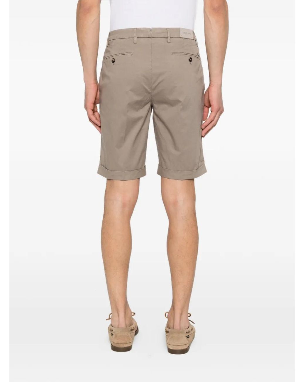Pantalones Cortos Con Dobladillo Vuelto Corneliani de hombre de color Gray