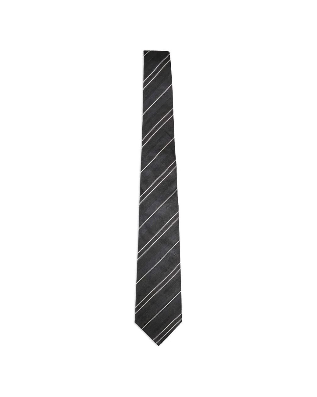 Junya Watanabe White Diagonal-Stripe Tie for men